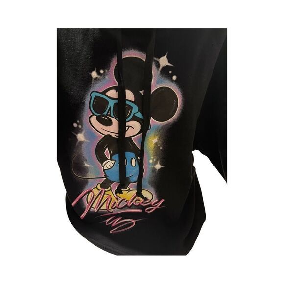 Black Disney Mickey Mouse Hoodie Sweatshirt - Picture 10 of 10